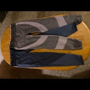 Pink seamless workout tight bundle